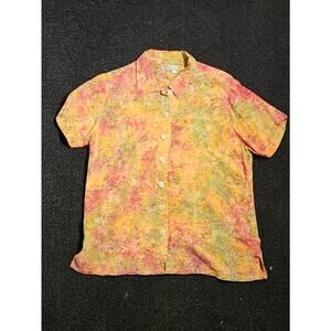 Territory Ahead Multicolor Floral Woven Short Sleeve Button-Up Shirt